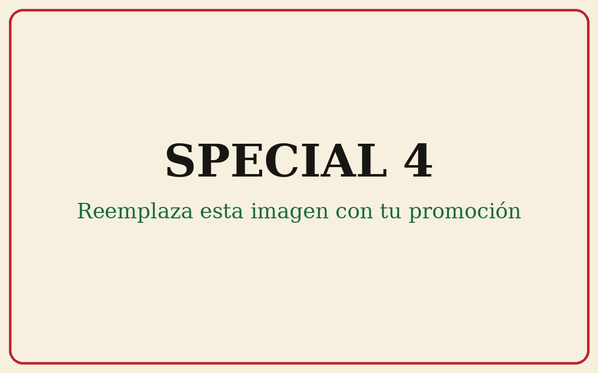 Especial o promoción 4